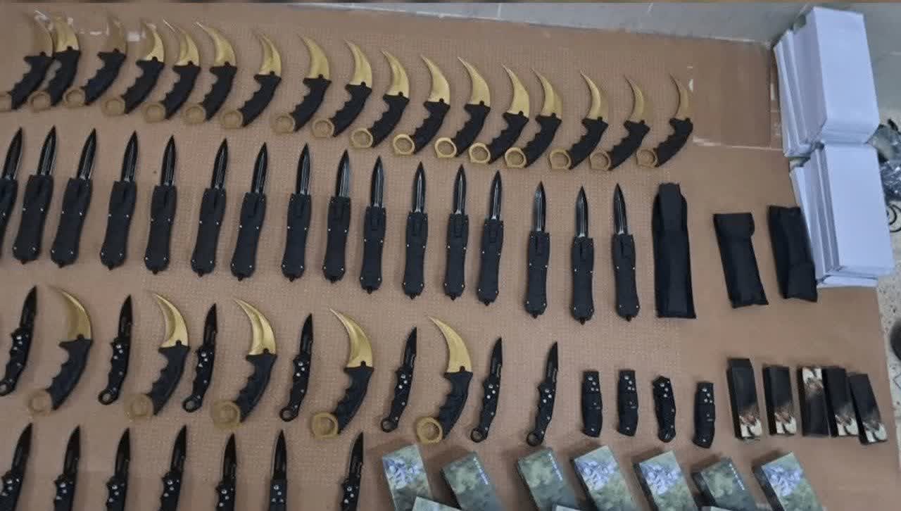 ♦️ کشف و توقیف ۵۸۰۰ قبضه سلاح سرد در شهرضا