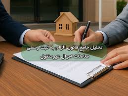 قانون الزام به ثبت رسمی معاملات اموال غیرمنقول،ابعاد و چالش ها!؟